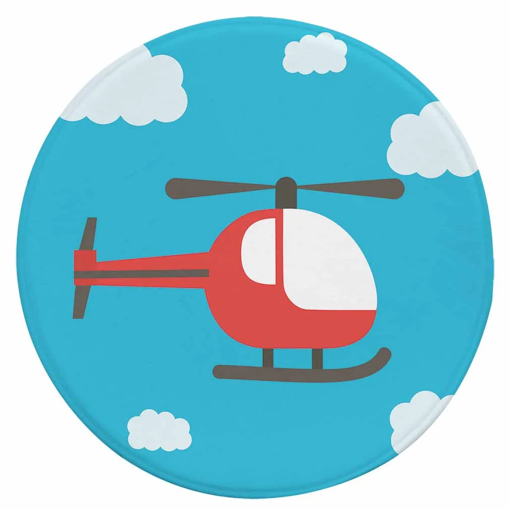 Zeegle мультяшный круглый ковер для детской комнаты мягкий игровой декоративный