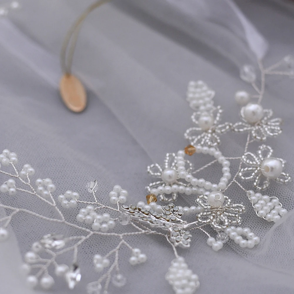 

TRiXY H07 Elegant Rhinestone Evening Party Wedding Tiaras White Wedding Headband Bridal Crown Wedding Headband for Bridesmaids
