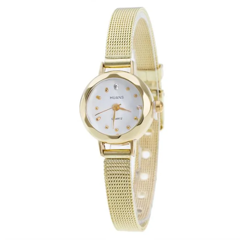 

Women Stainless Steel Mesh Band Wrist Watch High-grade Temperament Metal Watches Ladies Wrist Watches
