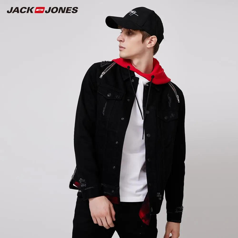 JackJones Для мужчин комплект платья из двух частей уличная джинсовая Caogo куртка