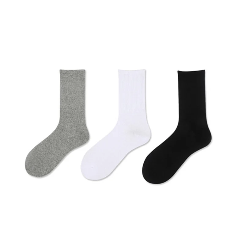 

Unisex Socks New Soild Colors Cotton Harajuku Black Couples Skateboard Knitted Casual Fashion Socks