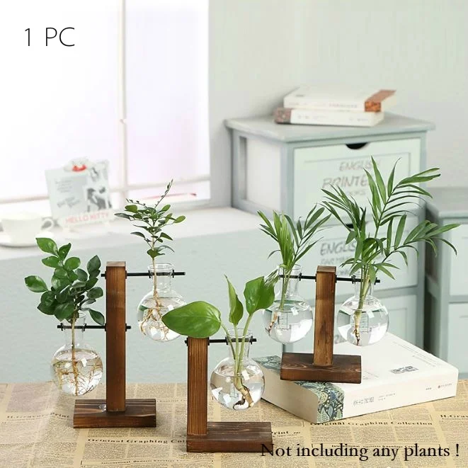 1 шт. бутылка цветочный горшок деревянная рама настольное украшение из растений