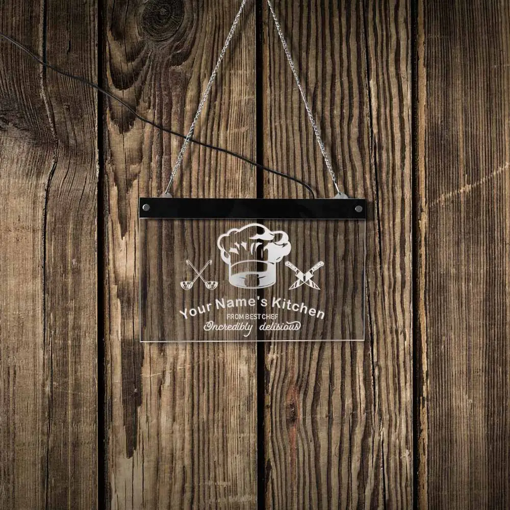 Невероятно вкусный декор для кухни шеф-повара светодиодная неоновая вывеска на