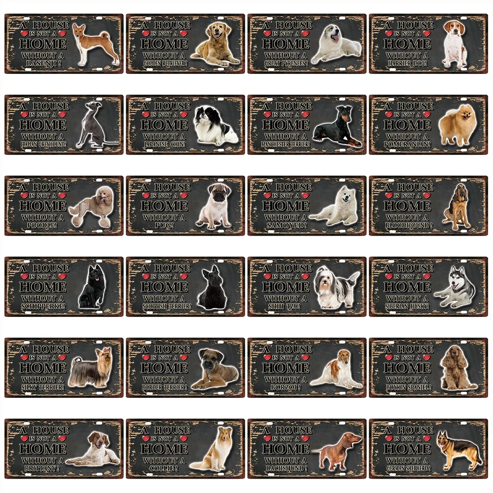 [Kelly66] оловянный металлический знак Borzoi шотландский терьер с собакой кровавой