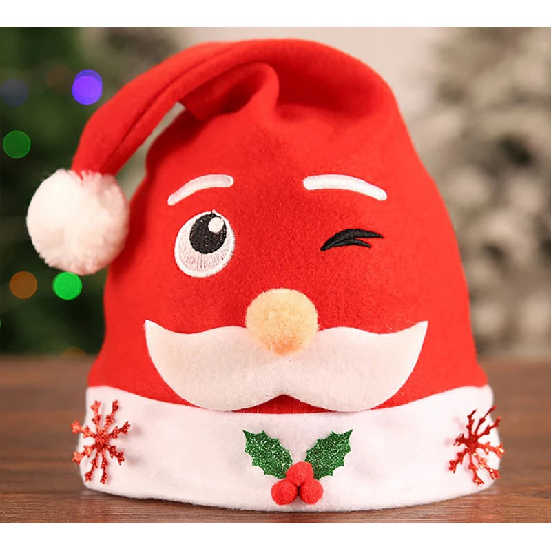 Лидер продаж 13 видов конструкций рождественские шапки для взрослых детей