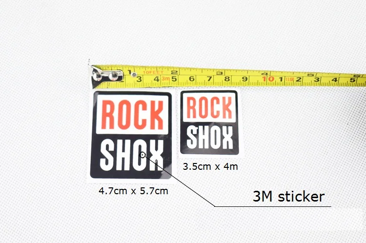 Наклейки ROCK SHOX для рамы горного велосипеда 6 шт. | Спорт и развлечения