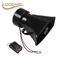 loud car warning alarm 12v 7 tones wireless electronic siren 130db police fire siren horn car accessories