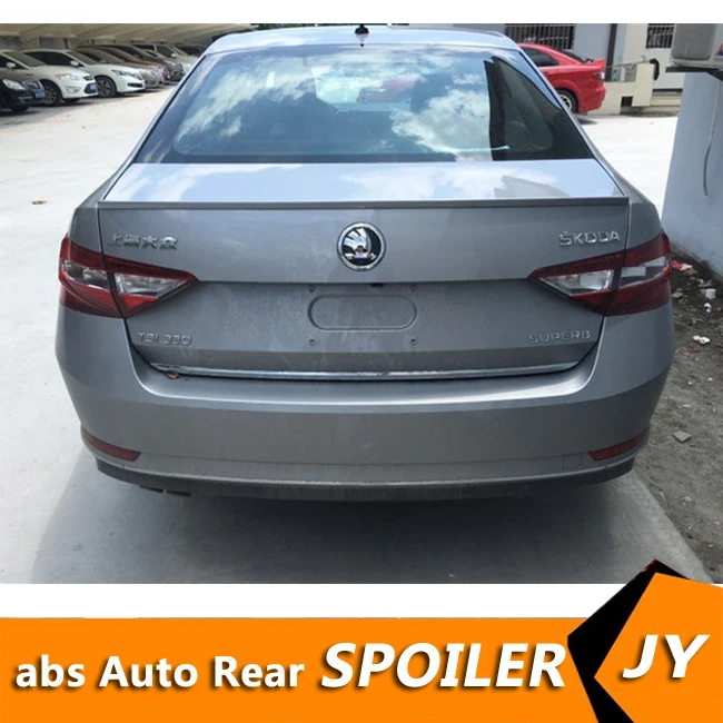 Для Skoda Superb спойлер 2016-2017 отличный высокого качества из ABS материала заднее крыло