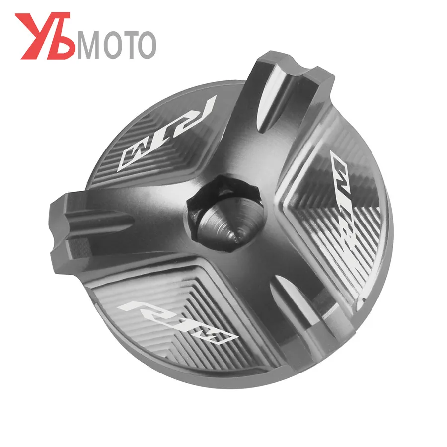

LOGO R1M Top Quality Aluminum Accessory Oil Filler Cover Cap For YAMAHA R1M 2015 2016 2017 2018 2019 2020