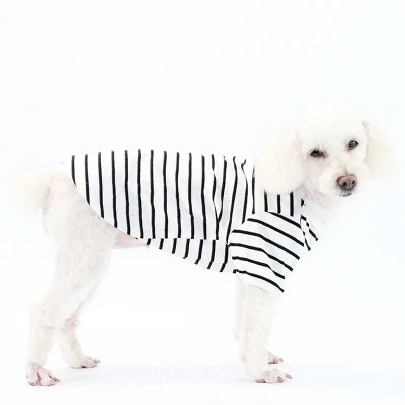 

Dog Shirts Short Sleeve Dog Shirts for Dogs Cotton T-shirt Pet Summer Clothing Striped Shirt for Dogs Clothes Puppy Accessories