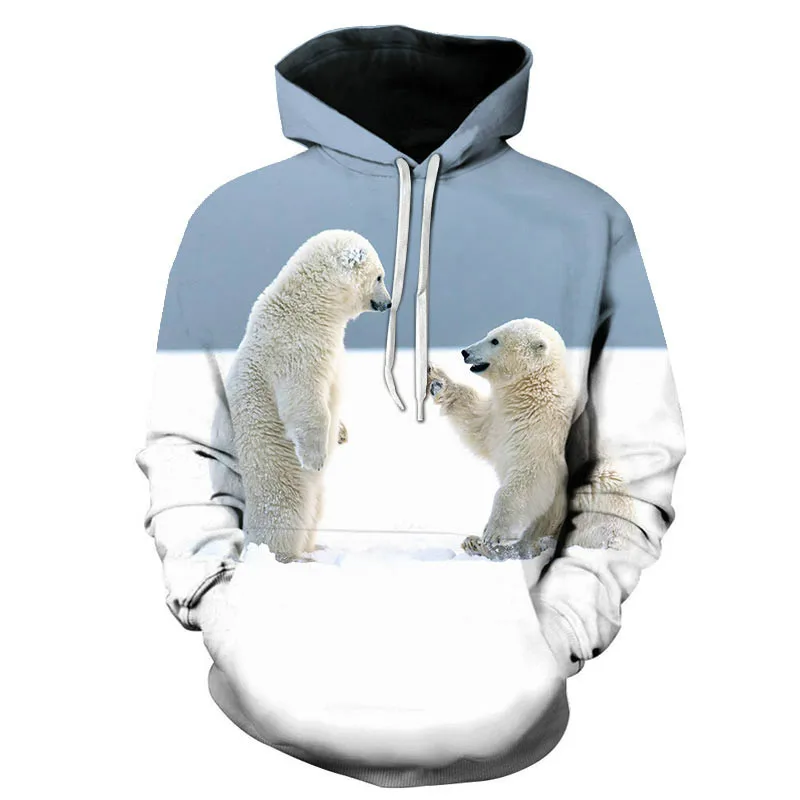 

2021Autumn and winter new men and women models funny cute animals 3D printing fashion trend hot-selling hoodie
