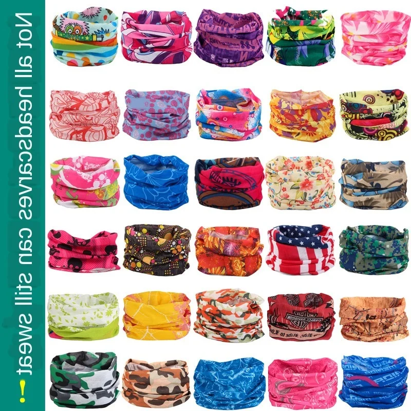 

Magic turban Hiking Scarf Sport Headwear Women Reversible Bandanas Turban Hand Band Magic Scarves Outdoor Cycling Headband