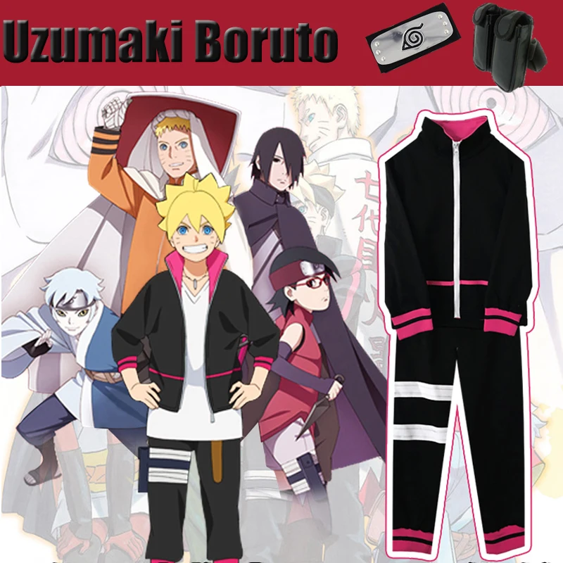 Костюм для косплея удзумаки борито из мультфильма Черная Спортивная одежда