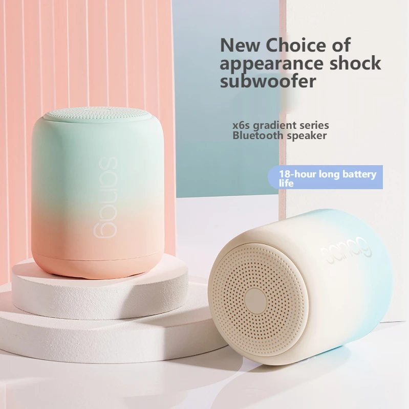 

Sanag X6S Bluetooth 5.0 wireless TWS speakers mini waterproof outdoor portable app small subwoofer speakers