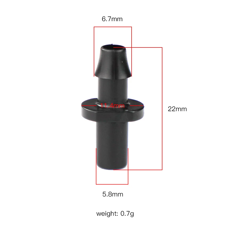 Pkydrip 100 шт. 4/7 один крюк микро-шланг Аксессуары для дома и сада теплицы капельный полив оросительная система - Цвет: 100pcs