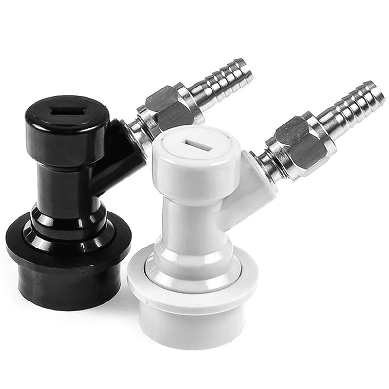 

2 Pair Ball Lock MFL Beer Keg Disconnect Set with Swivel Nuts (2) 5/16 Gas, 1/4 Liquid Barbed