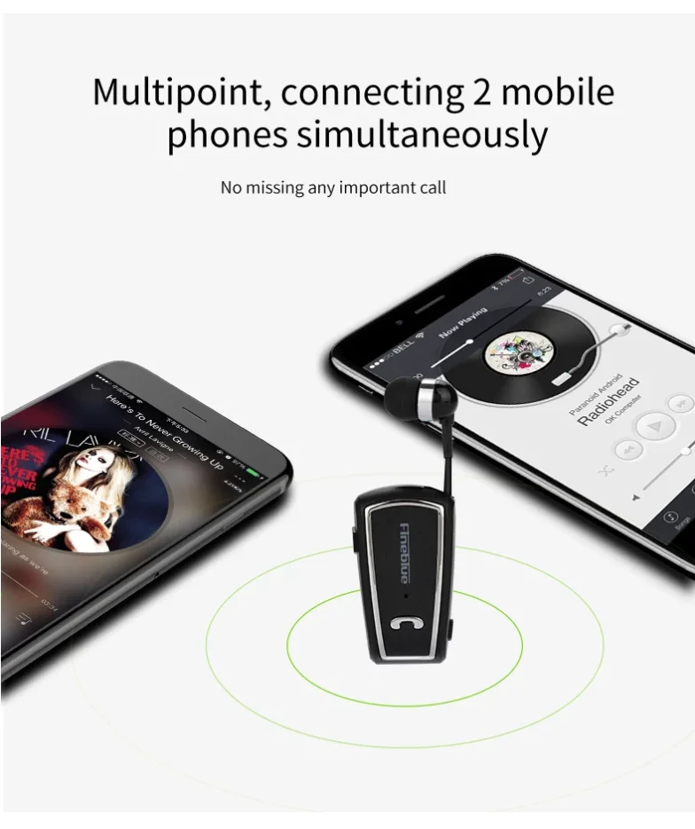 Беспроводные Bluetooth-наушники FineBlue F-V3 миниатюрные беспроводные наушники-вкладыши