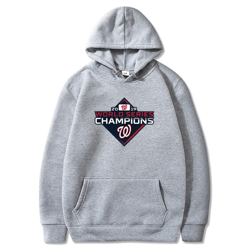 Hoodies Men women Nationals world series champions Hoody Male Long Washington Men's Sweatshirt Mens hip hop - Цвет: 8