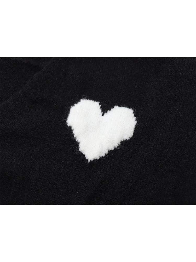 Женский трикотажный кардиган с принтом повседневный винтажный Свитер оверсайз