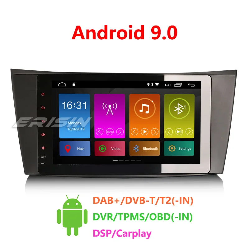 Erisin ES3181E DSP Carplay Android 9 0 автомобильное радио стерео для Mercedes E/CLS/G класс W211 W219 8 дюймов