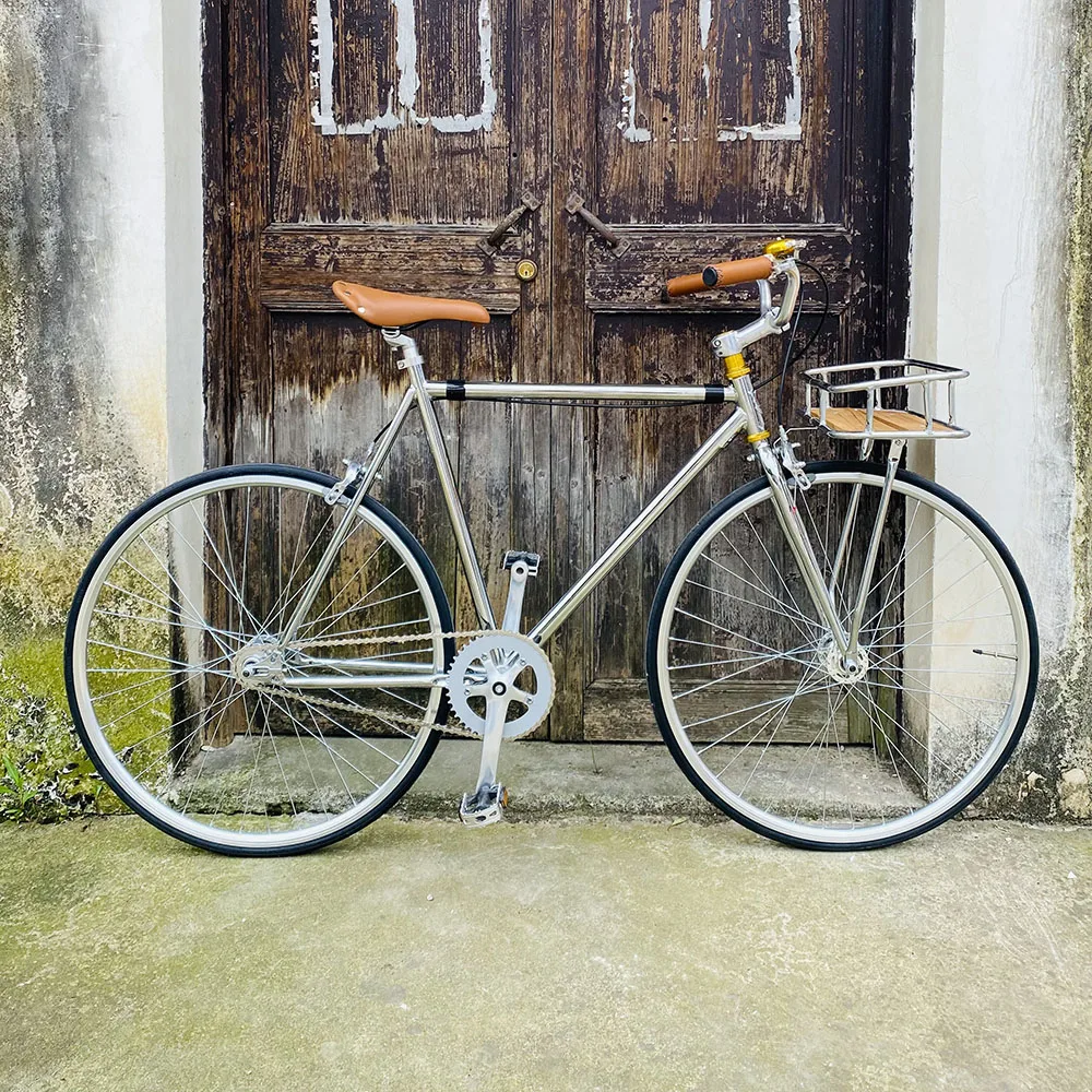 Винтажная рама для велосипеда женщин 52 см 48 фиксированный Ретро велосипед inlcude