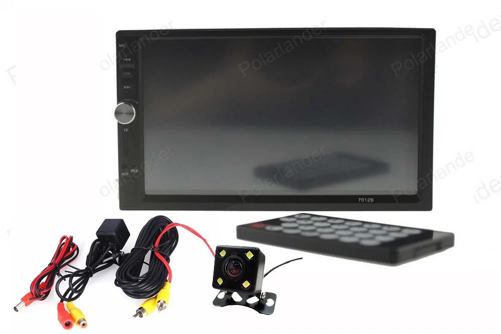 2 DIN 7 дюймовый сенсорный экран Bluetooth стерео MP4 MP5 плеер камера заднего вида радио