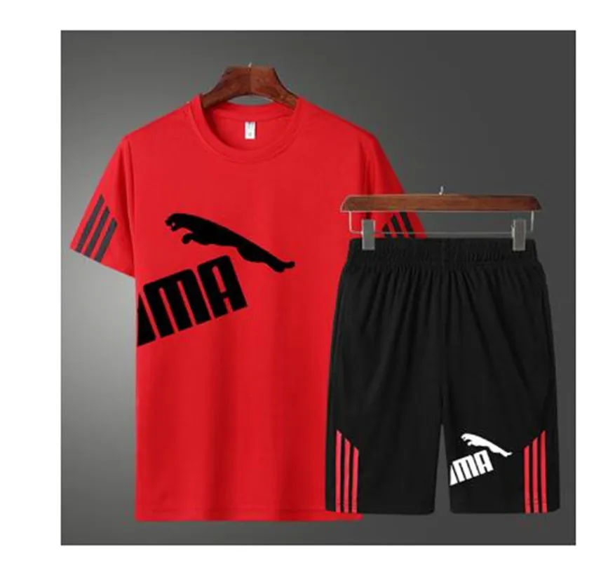 

Men's summer sportswear, men's printed T-shirt, sports shorts, running fashion, breathable mesh, fast dry sportswear 2021 new