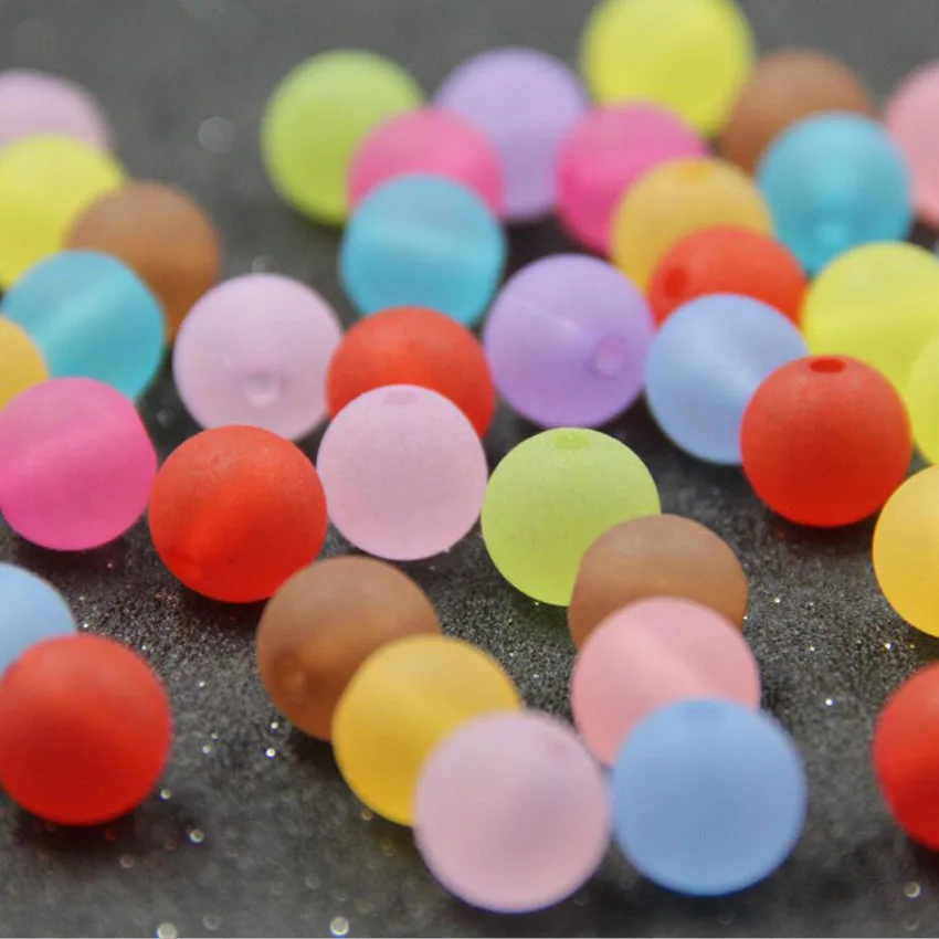 MHS.SUN Цвет Фул матовый набора круглых прозрачных ленточек бусины с большим