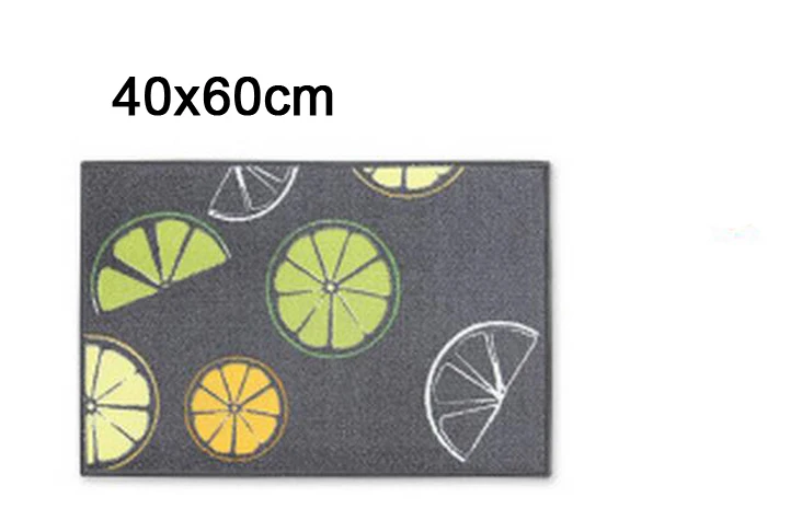 lemon 40x60cm Противоскользящий коврик для дома и кухни, коврик для ванной комнаты, коврик для прихожей, балкона, сада, отеля, коврик для спальни, коврик для машинной стирки - Цвет: lemon 40x60cm