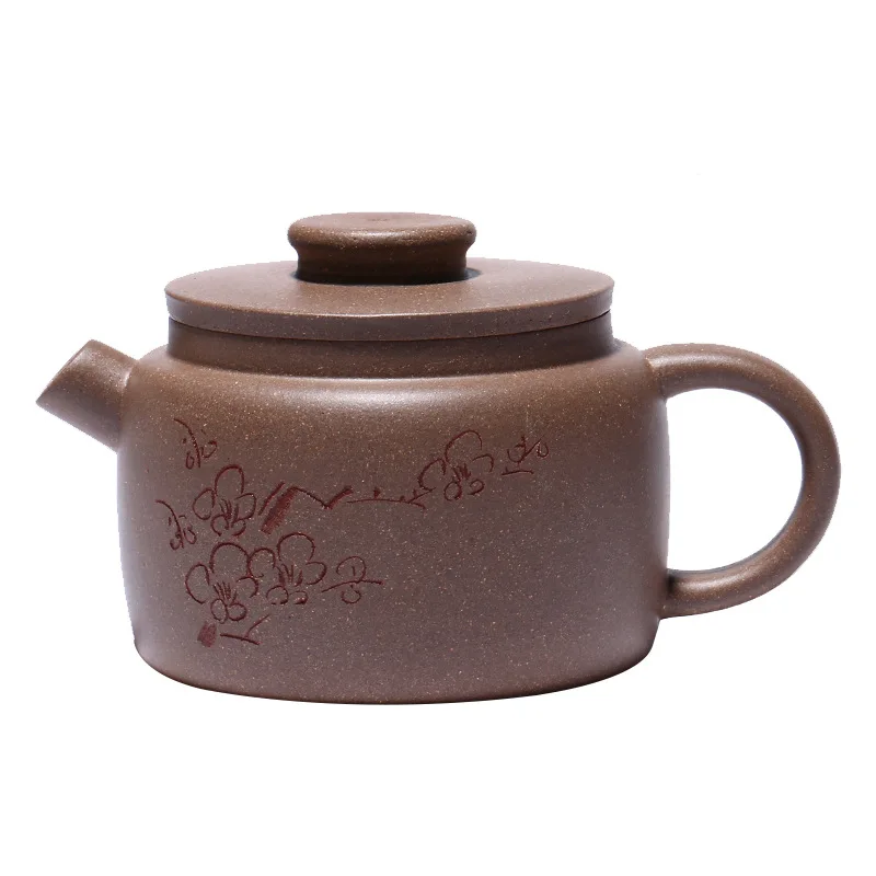 

Yixing Zisha teapot raw ore green plaster giant wheel pearl Teapot Tea Set Gift
