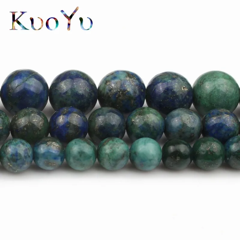 Круглые Бусины Из Натурального лазурита незакрепленные бусины из камня для