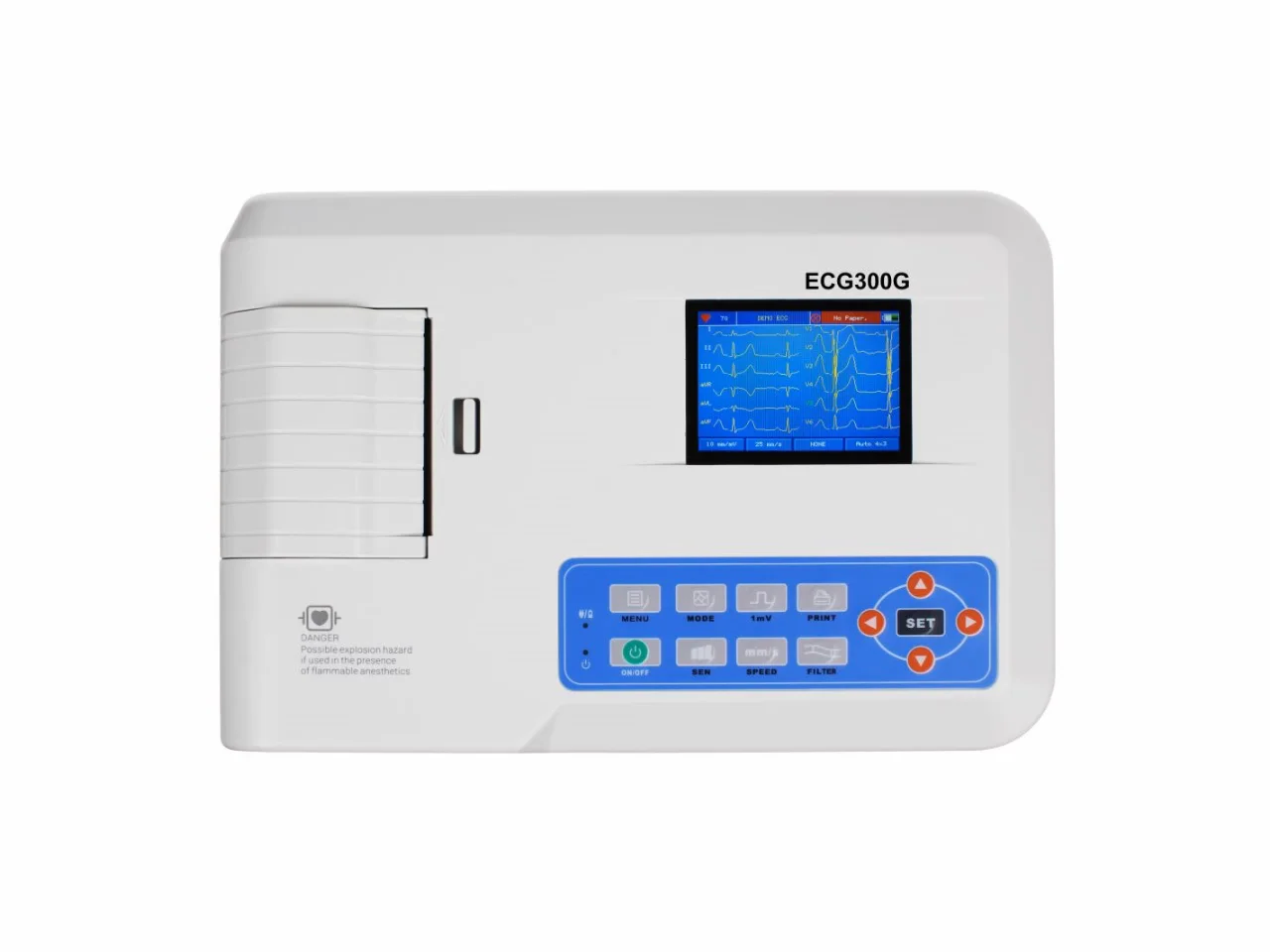 

CONTEC ECG300G CE Digital Three Channel Portable ECG EKG Machine electrocardiograph