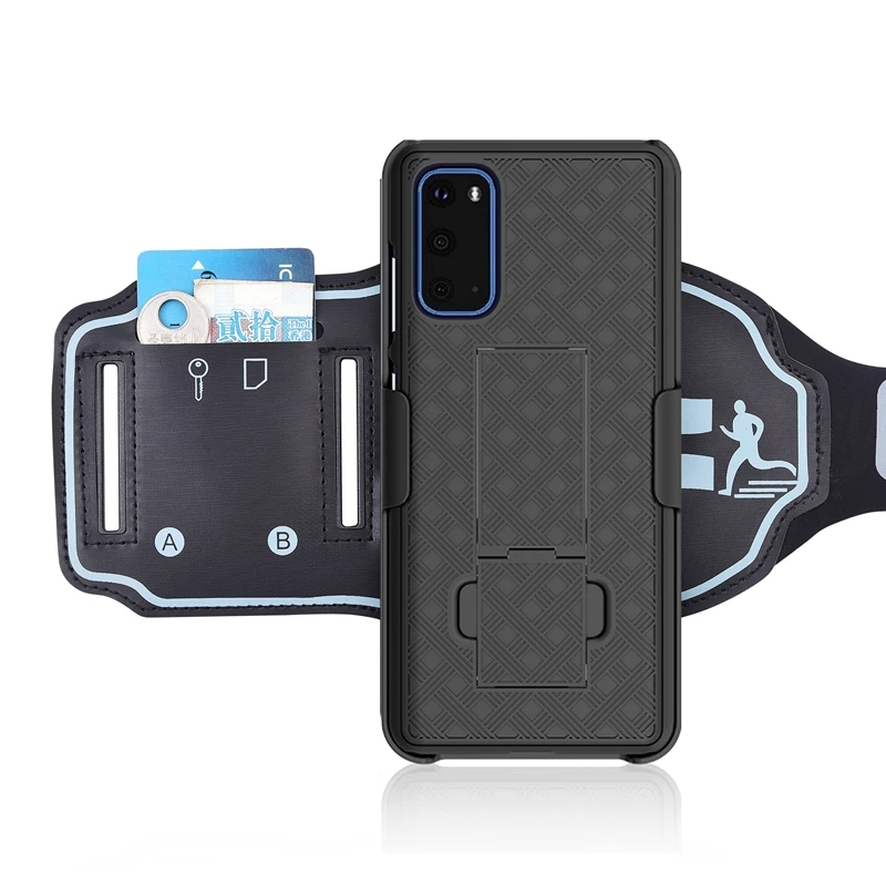 sport armband case arm band cover hard back case phone holder for samsung galaxy s20 s20 plus ultra 5g note 20 ultra wristband free global shipping