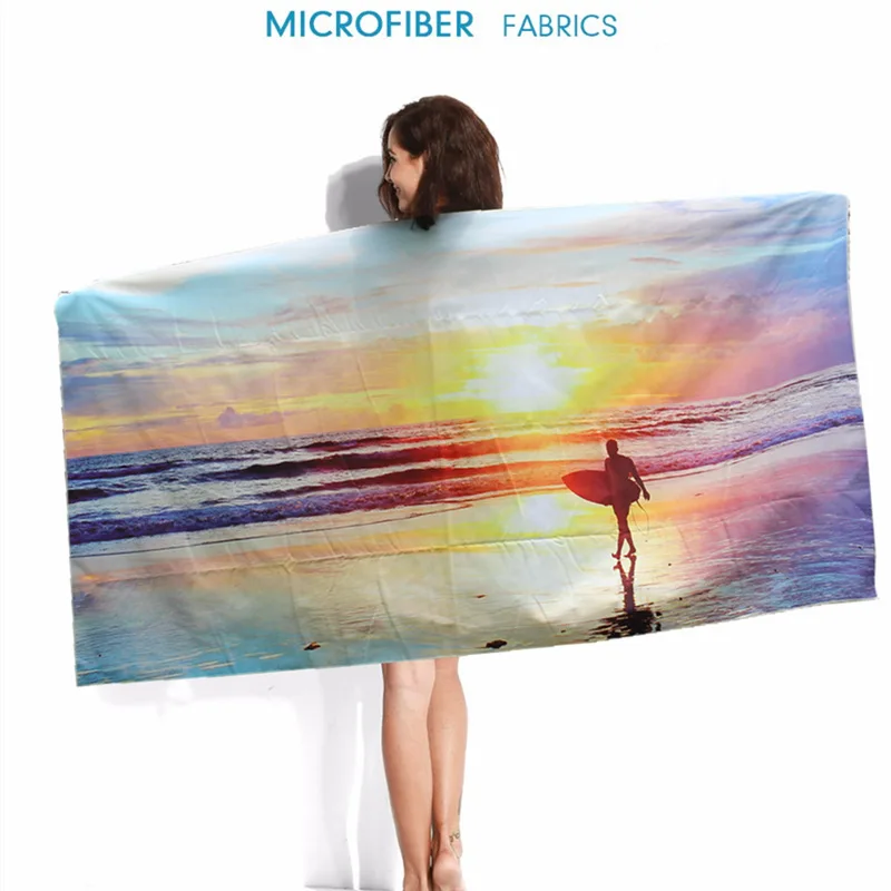 

160x80cm Microfiber sports towel beach towel men women adult beach towels absorbent quick-drying surfing swimming bath towels