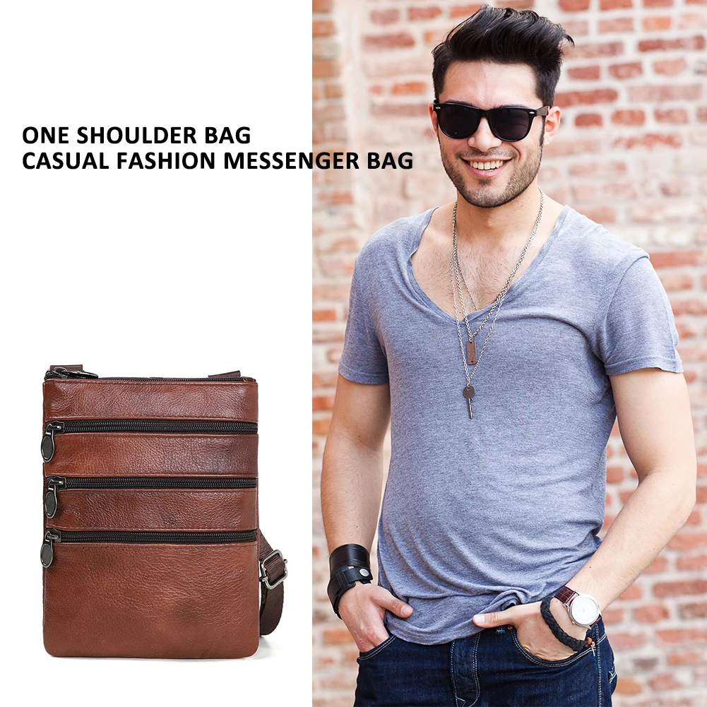 

Genuine Leather Crossbody Tote Male Cowhide Shoulder Messenger Bag Travel Handbag Vertical Male Totes Shoulder Tote
