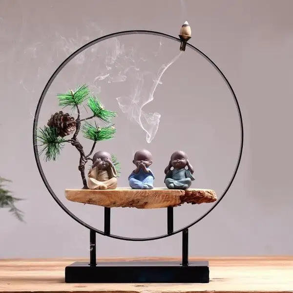 AB15 3 Buddha Будды Ладан горелки - Цвет: AB15 3 Buddha