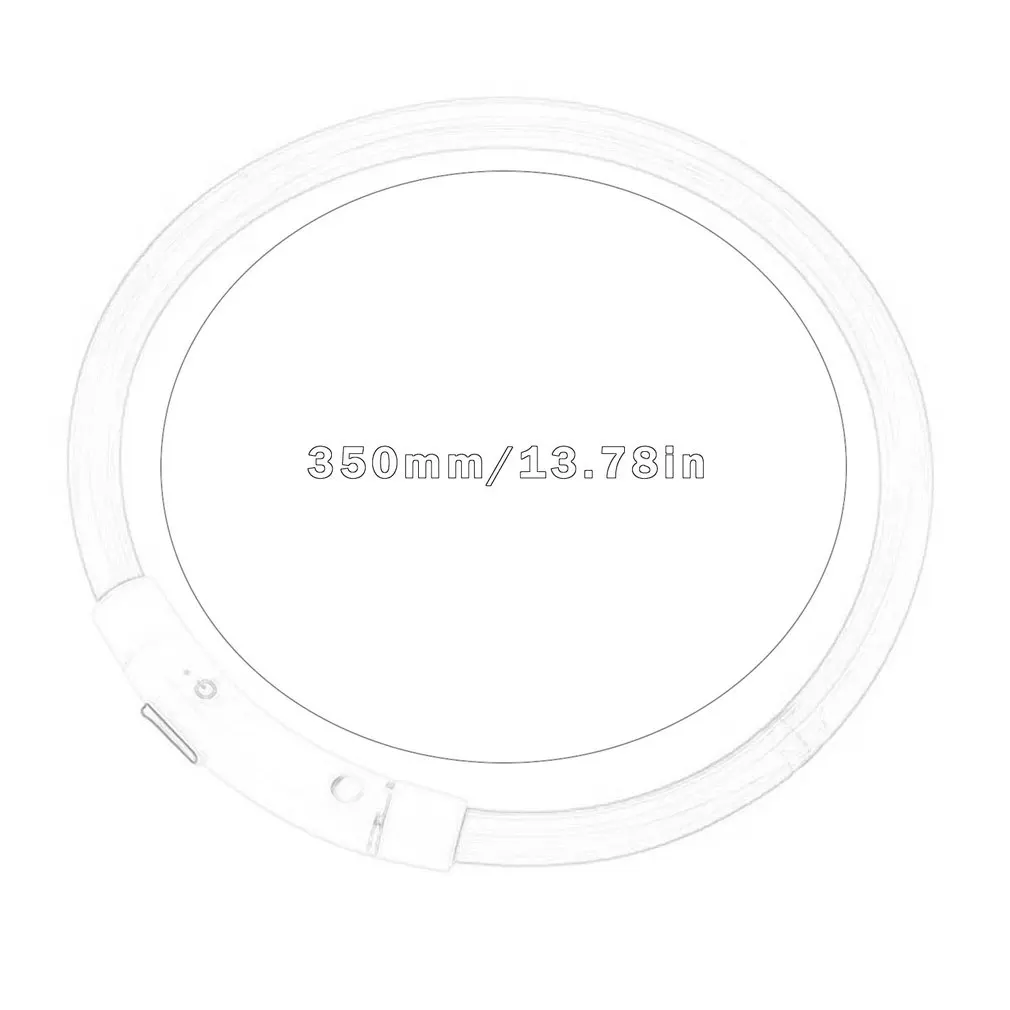 

Dog collar USB rechargeable light-emitting pet collar TPU can cut dog safety light suitable for small and medium dogs