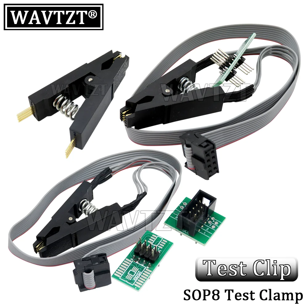USB-программатор CH341A 24 25 серия EEPROM Flash BIOS + зажим SOIC8 SOP8 адаптер 1 8 в Комплект сделай