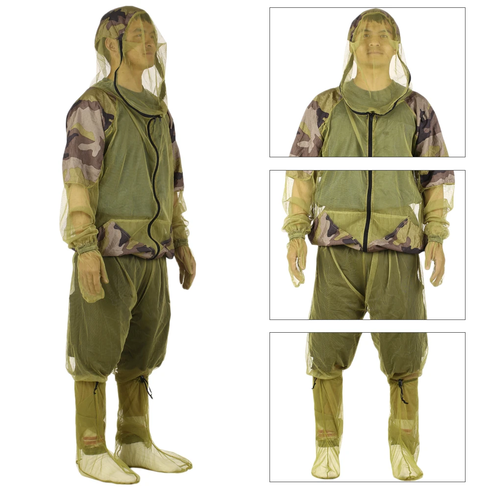 Fishing Hunting Clothes Insect Protective Gloves Pants Set