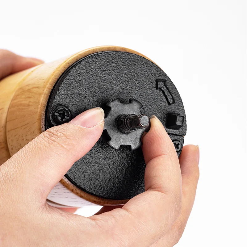 Economici Macinacaffè Manuale In Legno Mini Corpo Acciaio Conico Burr Core Macinacaffè Portatile Per Es Press O French Press Regalo Turco