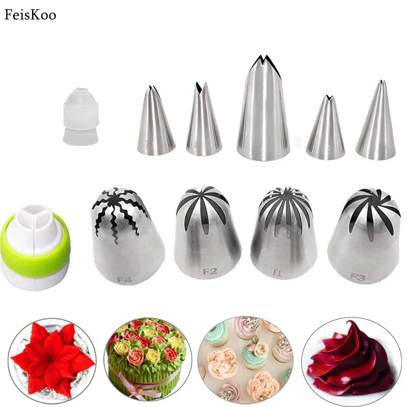 Насадки для украшения тортов 11 шт./компл. насадка крема | Дом и сад