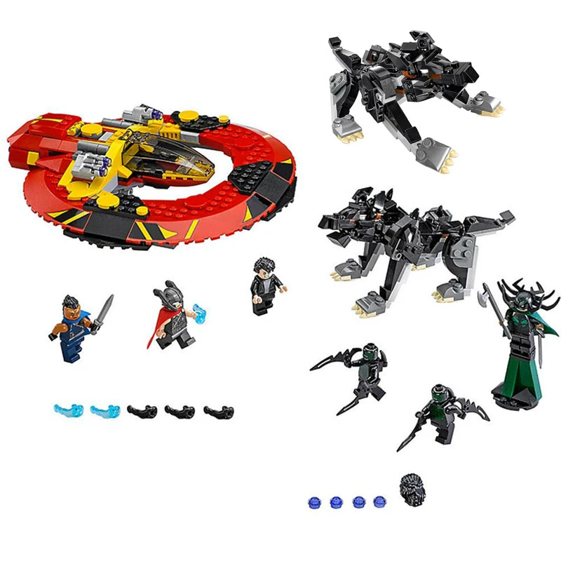 Bela 10747 Thor Ragnarok конечная Битва за Asgard строительные блоки игрушки совместимы с супер героями 76084