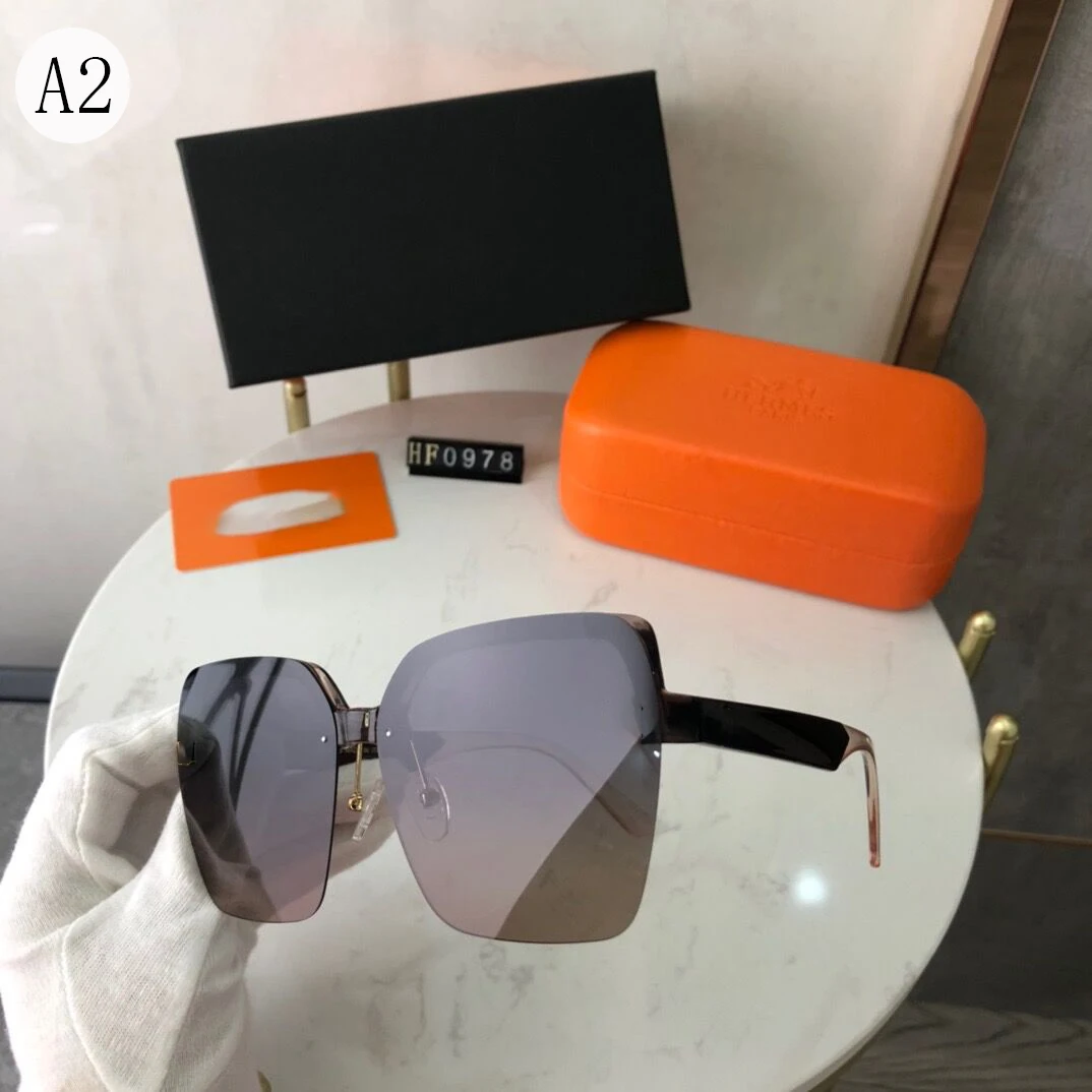 

With Box Sunglasses Women Fashion Vintage Shades Brand Fashion Designer Luxury Sun Glasses Oversized Square Eyewear