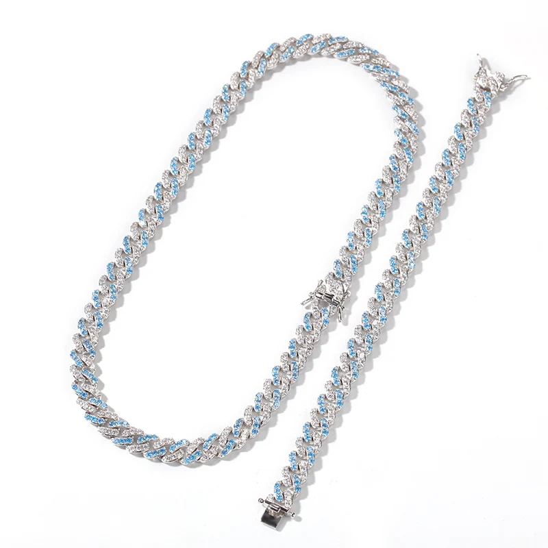 1"-20" AAA+ кубический цирконий вымощенный Bling Iced Out кубинская Снаряженная цепочка с цепочкой для мужчин и женщин хип-хоп рэппер ювелирные изделия