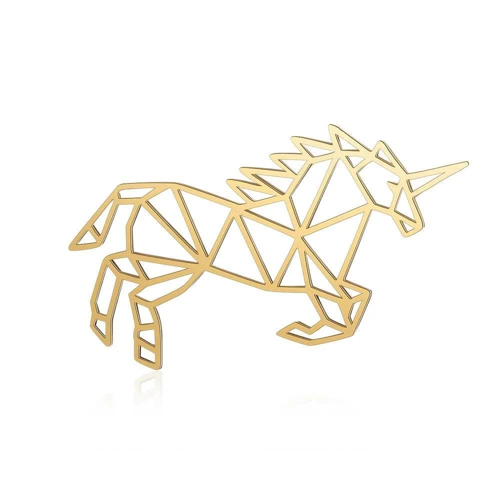 

2Pcs Stainless Steel Hollow Unicorn Charms For DIY Necklace Jewelry Making Handmade Animals Pnendants Acessories Findings Making