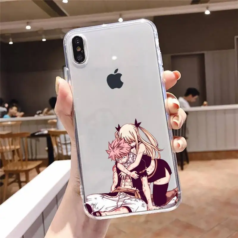 

Fairy Tail Phone Case Transparent soft For iphone 5 5s 5c se 6 6s 7 8 11 12 plus mini x xs xr pro max