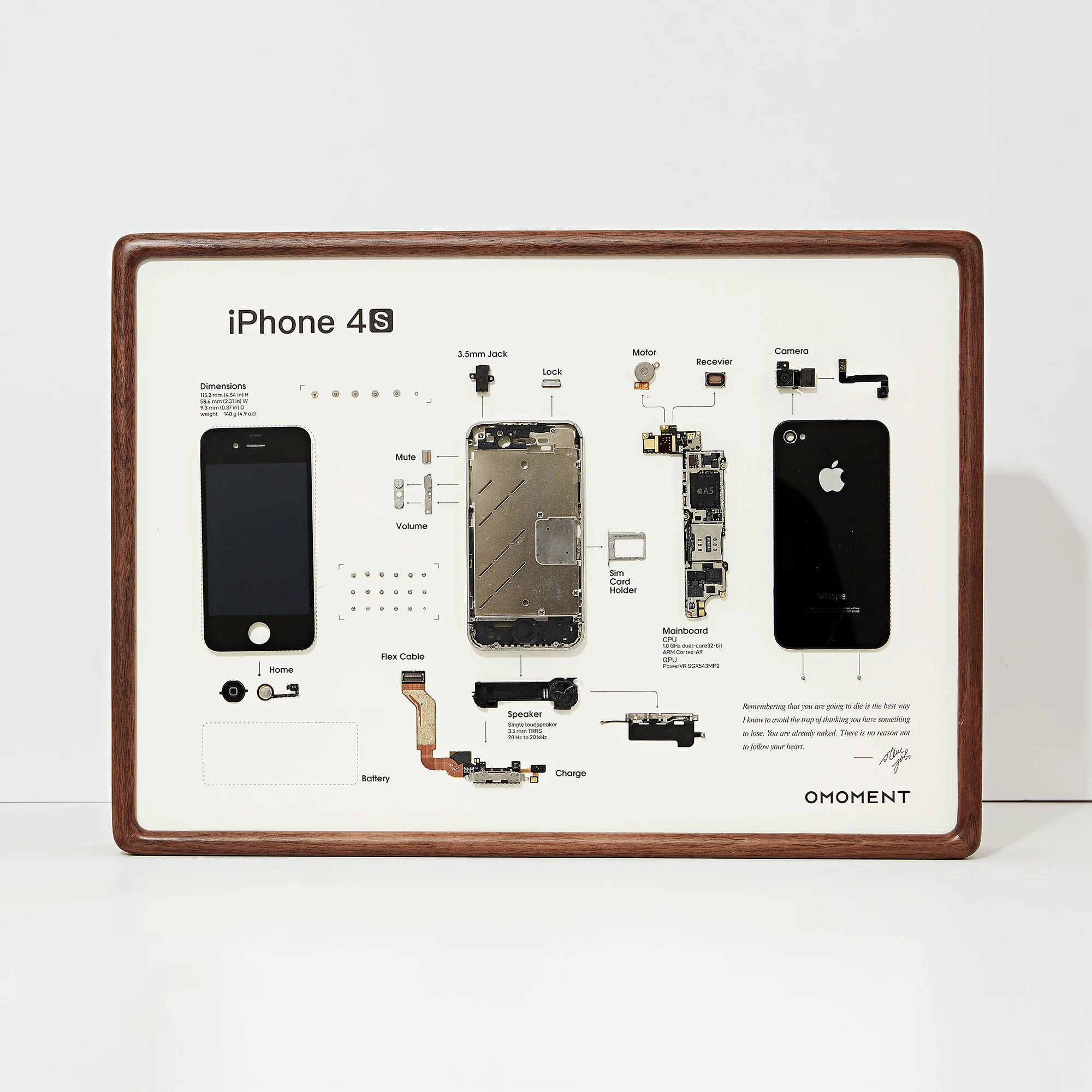 

ShkixNed X Omoment/разобранный для iPhone 4s рамка настенный домашний декор уникальные художественные подарки для тех любителей Apple