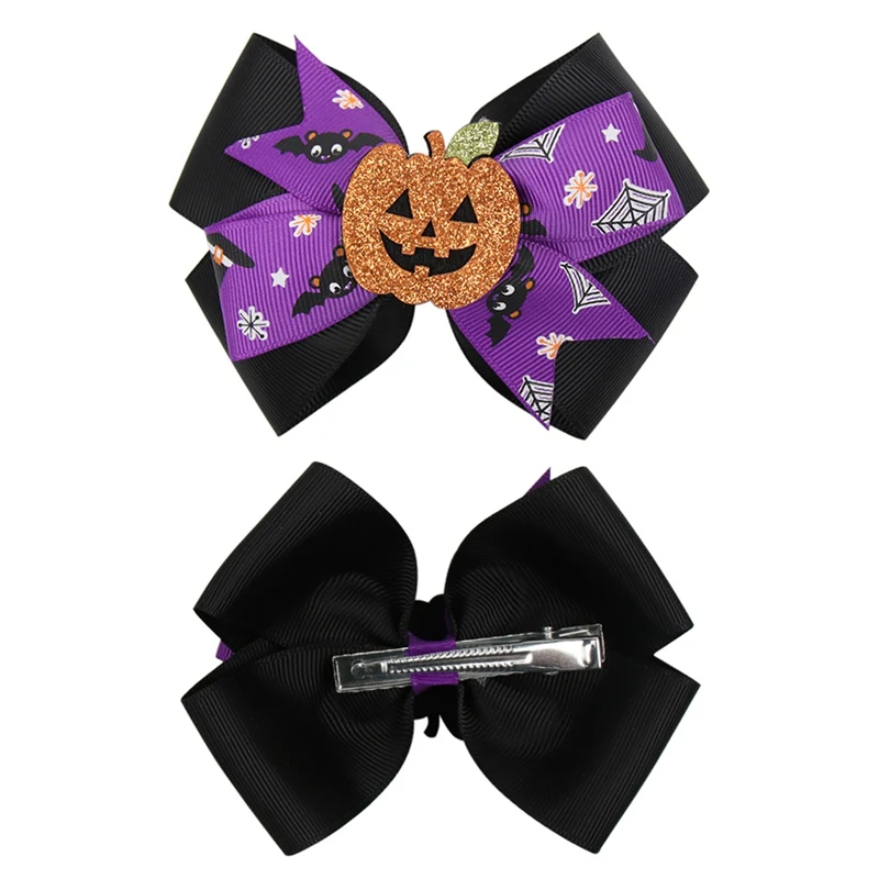 Вечерние заколки для волос в виде тыквы ведьмы на Хэллоуин Детские аксессуары