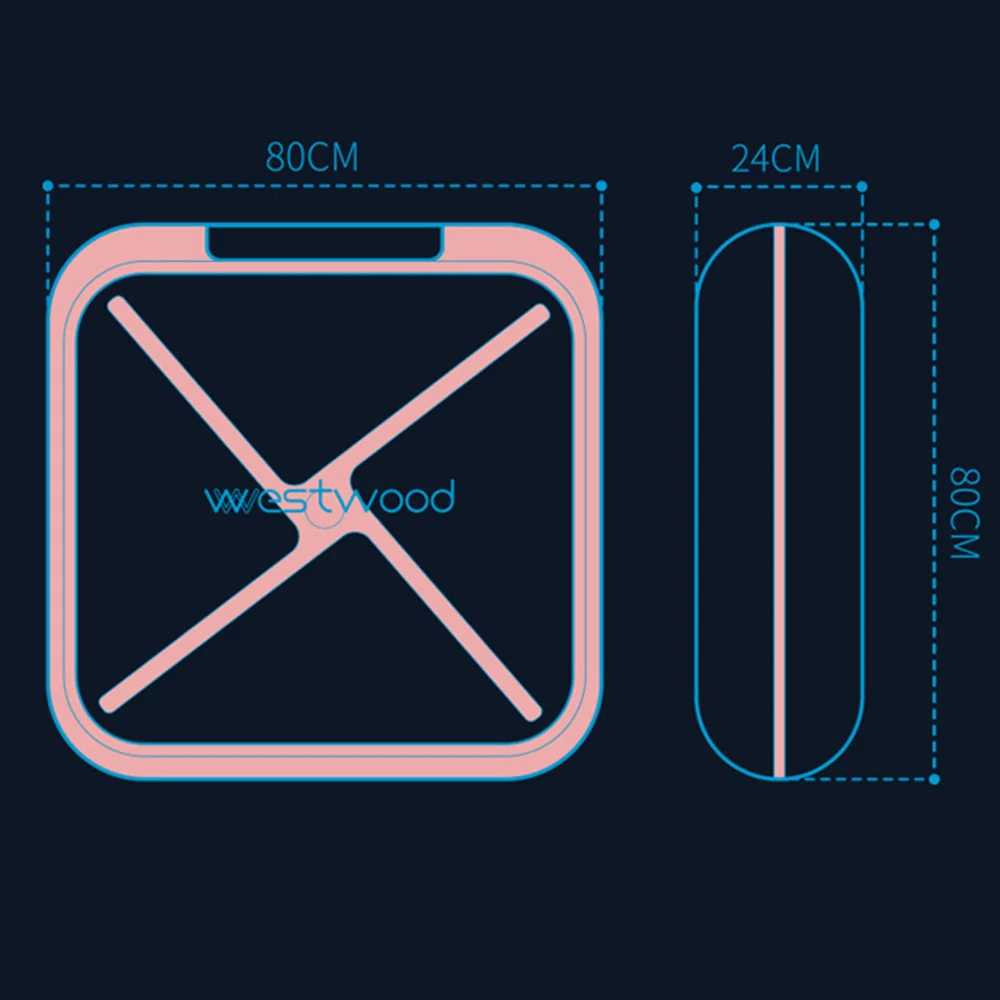 Водонепроницаемый пластиковый бокс с 4 отделениями для хранения лекарственных