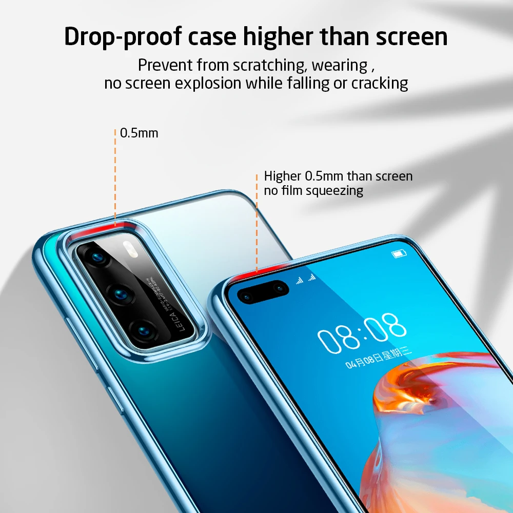Чехол для телефона ESR 2020 Huawei P40/P40 Pro P30/Mate 30 Honor V30/V30 мягкий чехол бампер из ТПУ с покрытием и рамкой|Бамперы| |